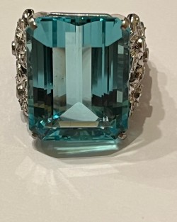 Large Aquamarine and...