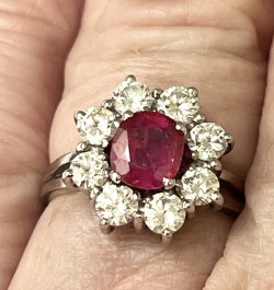 Natural Ruby, and Diamond...