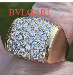 Bvlgari Pavé Diamond Ring