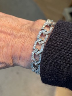 Diamond Curb Link Bracelet