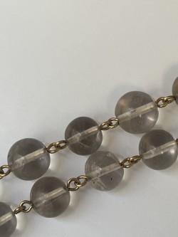 Rock Crystal and Gold Beads