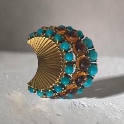 Gübelin Citrine & Turquoise Clip